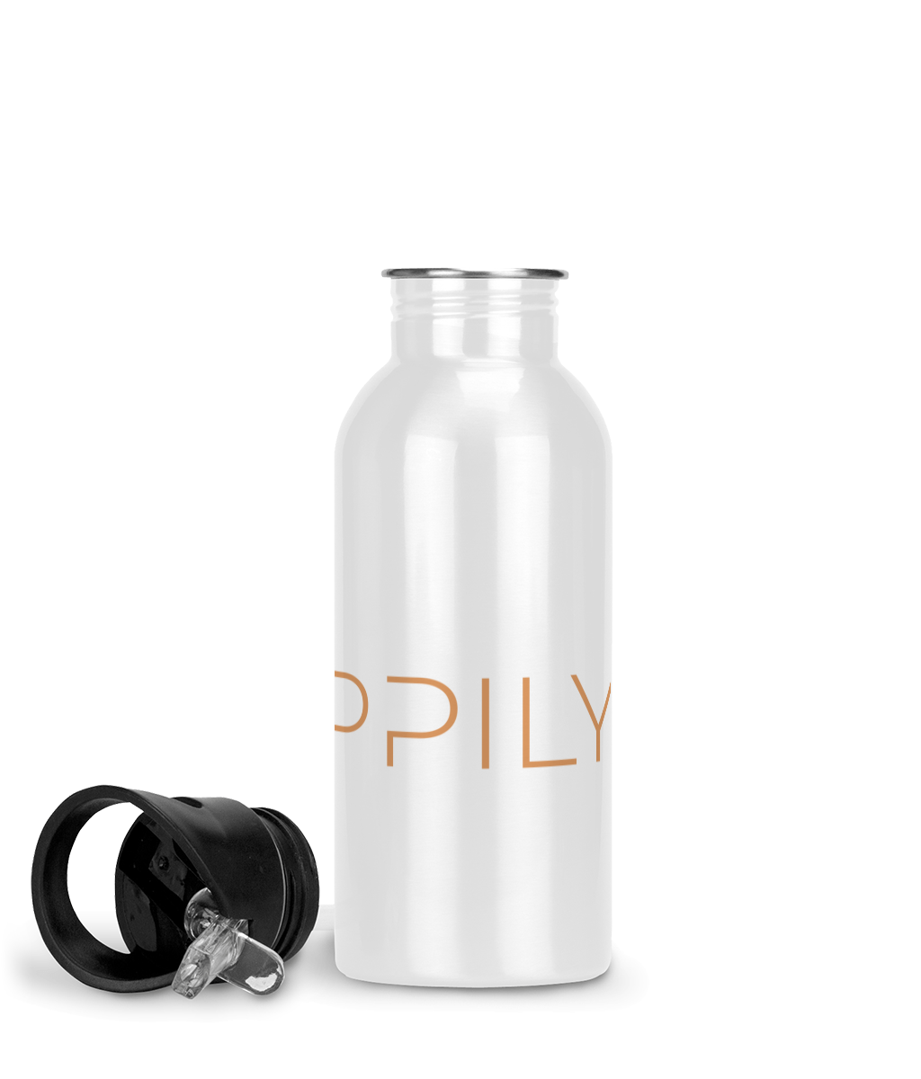 HappilyFit Gym Fitness Water Bottle 600ml